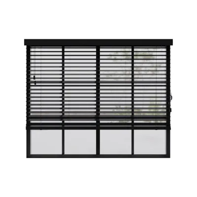Cocoon Home Concepts Holzjalousien Schwarz 90x175 cm