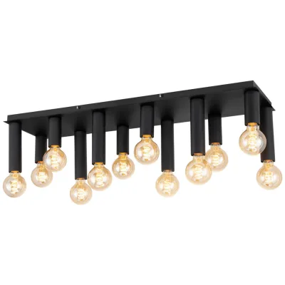 Collett's Monde Deckenleuchte Schwarz 25x20x90 cm