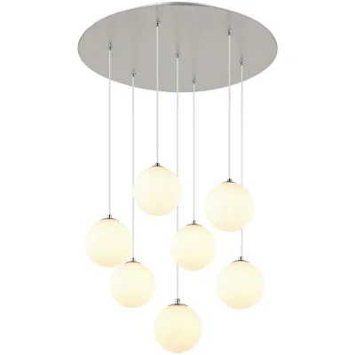 Collett's Monde Hängeleuchte Nickel 120 cm