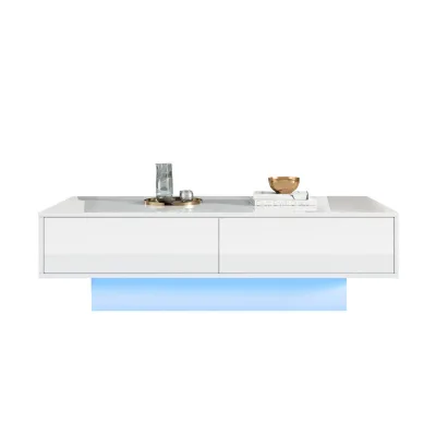 ComfortXL Couchtisch Weiß 115x34x55 cm