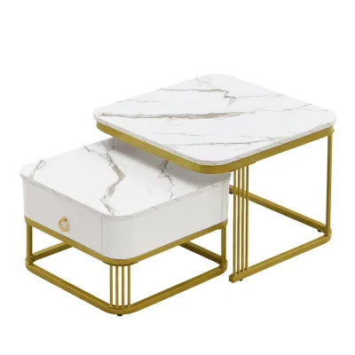 ComfortXL Couchtisch Weiß 60x45x60 cm