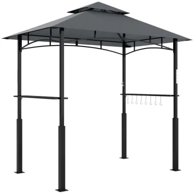 ComfortXL Grillpavillon Dunkelgrau 375.92x629.92x617.22 cm