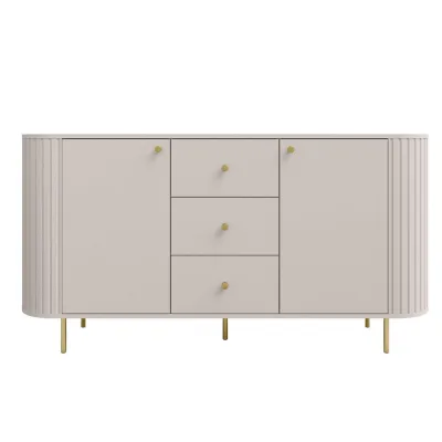 Compleo24 Kommode Beige 165x85x42 cm