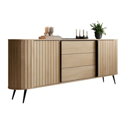 Compleo24 Kommode Braun 196x82x52 cm