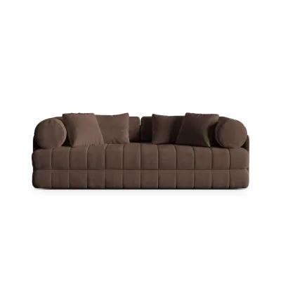 Cosmopolitan Design Ausklappbares-Sofa Dunkelbraun 95x70x206 cm