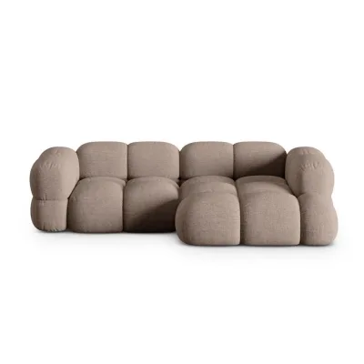 Cosmopolitan Design Ecksofa Cappuccino 250x147 cm