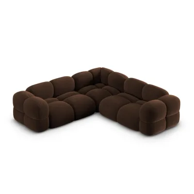 Cosmopolitan Design Ecksofa Dunkelbraun 250x250 cm