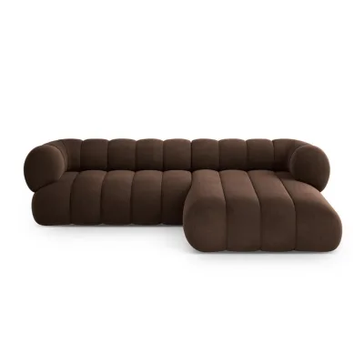 Cosmopolitan Design Ecksofa Dunkelbraun 270x165 cm