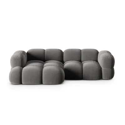 Cosmopolitan Design Ecksofa Grau 250x147 cm