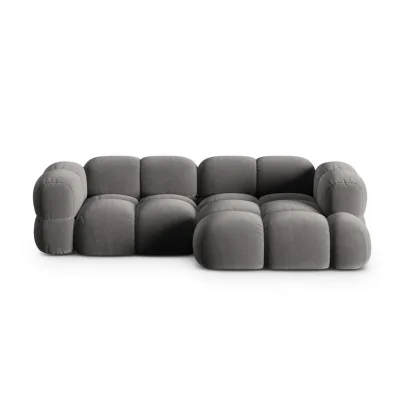 Cosmopolitan Design Ecksofa Grau 250x147 cm