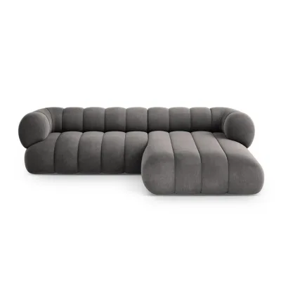 Cosmopolitan Design Ecksofa Grau 270x165 cm