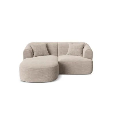 Cosmopolitan Design Modulares-Ecksofa Cappuccino 180x156 cm
