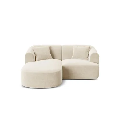 Cosmopolitan Design Modulares-Ecksofa Creme 180x156 cm