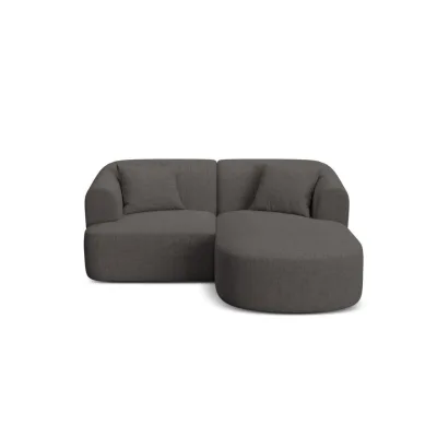 Cosmopolitan Design Modulares-Ecksofa Grau 180x156 cm