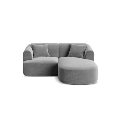 Cosmopolitan Design Modulares-Ecksofa Grau 180x156 cm