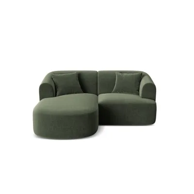 Cosmopolitan Design Modulares-Ecksofa Grün 180x156 cm