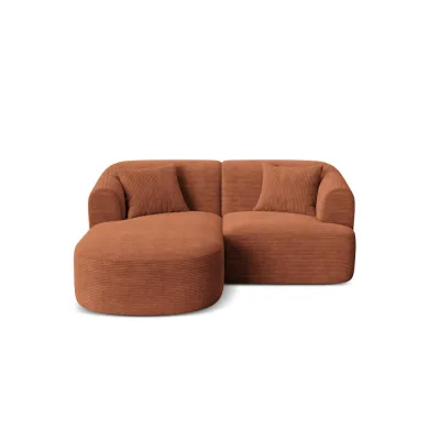 Cosmopolitan Design Modulares-Ecksofa Terracotta 180x156 cm