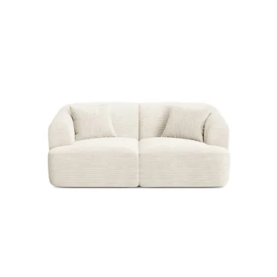 Cosmopolitan Design Modulares-Sofa Ecru 90x70x180 cm