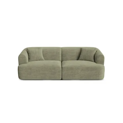 Cosmopolitan Design Modulares-Sofa Salbeigrün 90x70x220 cm