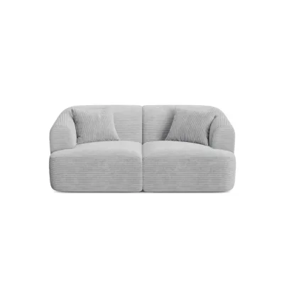 Cosmopolitan Design Modulares-Sofa Silber 90x70x180 cm