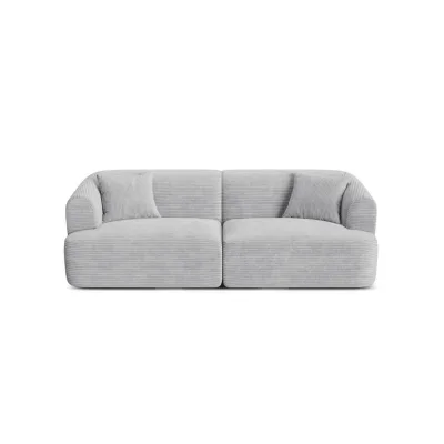 Cosmopolitan Design Modulares-Sofa Silber 90x70x220 cm