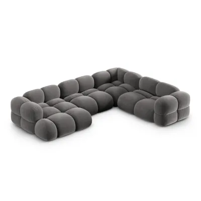 Cosmopolitan Design Panoramasofa Grau 250x68x345 cm