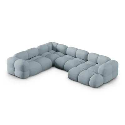 Cosmopolitan Design Panoramasofa Pastellblau 250x68x345 cm