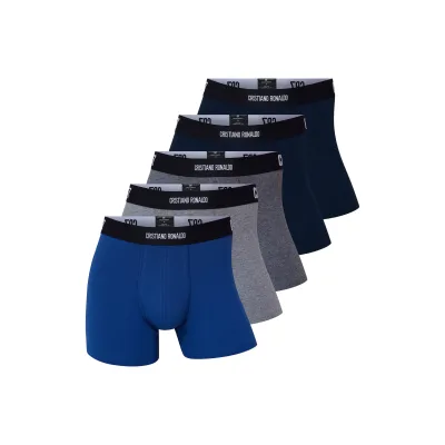 CR7 Cristiano Ronaldo Herren Trunk Cotton Stretch & Travel Bag 5er Pack