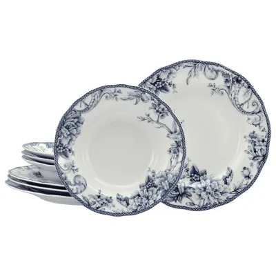 Creatable Tafelservice Adelaide Blau Blau, Weiß