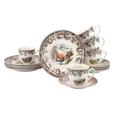 CreaTable - 25036, Haydon Grove Bunt -  Kaffeeservice 18-tlg