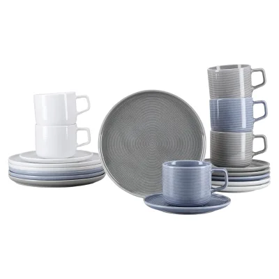 CreaTable - 25073, Session Urban - Kaffeeservice 18-tlg