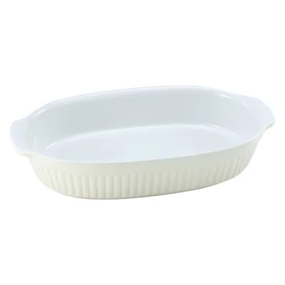 Creatable Auflaufform Weiß, Hellgelb 19x5x33.5 cm