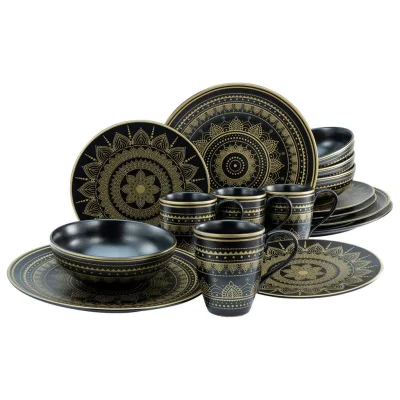Creatable Kombiservice Schwarz, Gold