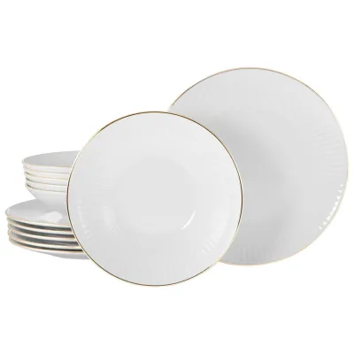 Creatable Tafelservice Valencia Weiß, Gold