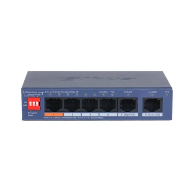 Dahua CS4006-4GT-60-V2 6 Port mit 4 Port PoE Cloud Managed Desktop Gigabit Switch