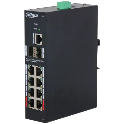 Dahua HS4210-8GT-110 PoE-Switch 10 Ports 8 Ports PoE manage DIN-Schiened