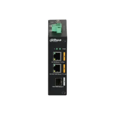 Dahua PFS3103-1GT1ET-60 3 Port Unmanaged Hardened Desktop Switch mit 2 PoE Anschlüssen