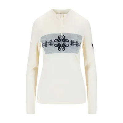 Dale of Norway Falkeberg Baselayer Half Zip, Funktionsunterwäsche, Damen, weiß
