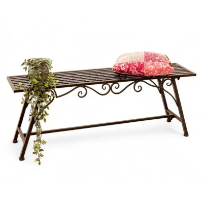 DanDiBo Gartenbank Braun 120x45x27 cm