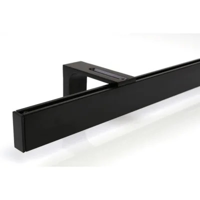 Deco-Raum Gardinenschiene Schwarz 220 cm