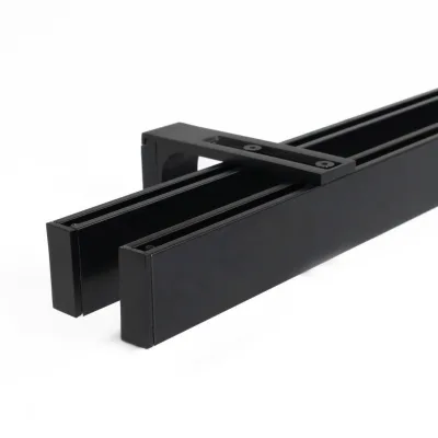 Deco-Raum Gardinenschiene Schwarz 300 cm