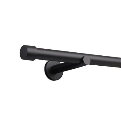 Deco-Raum Gardinenstange Schwarz 190 cm