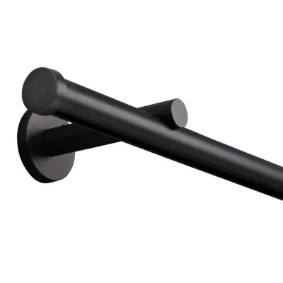 Deco-Raum Gardinenstange Schwarz 250 cm