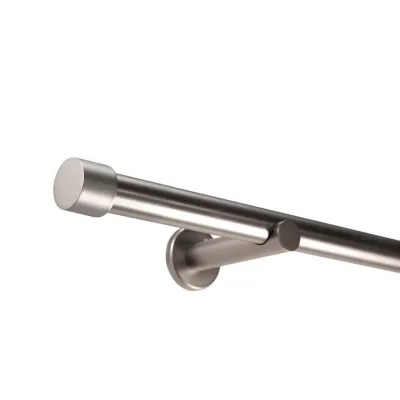 Deco-Raum Gardinenstange Silber 190 cm