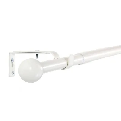 Deco-Raum Gardinenstange Weiß 160 cm