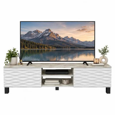 Decorotika Tv-Element Weiß, Beige 150x40.3x35 cm