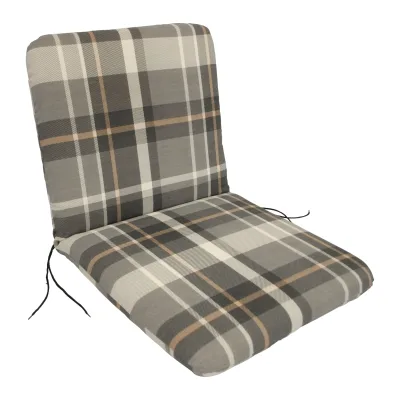 Auflage SEATTLE für Sessel, grau/beige kariert