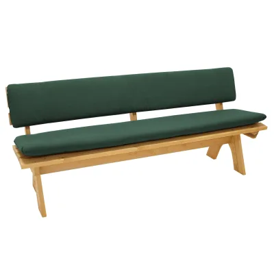 Auflagenset DALLAS für Bank 4-sitzer 195cm, dunkelgrün, 2-teilig
