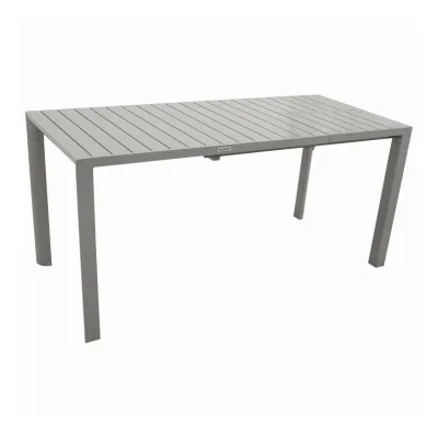 Ausziehtisch BAGO 120/162x70cm, Aluminium silbergrau