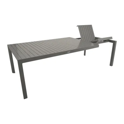 Ausziehtisch BAGO XL 195/255X120cm, Aluminium silbergrau